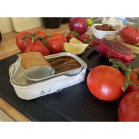 Keramikschale für Fischkonserven Weiß