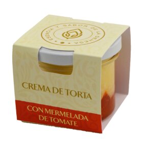 Esencia y Sabor Crema Torta con Mermelada Tomate