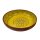 Schale gelb handbemalt flach 26 cm