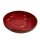 Schale rot handbemalt flach 26 cm